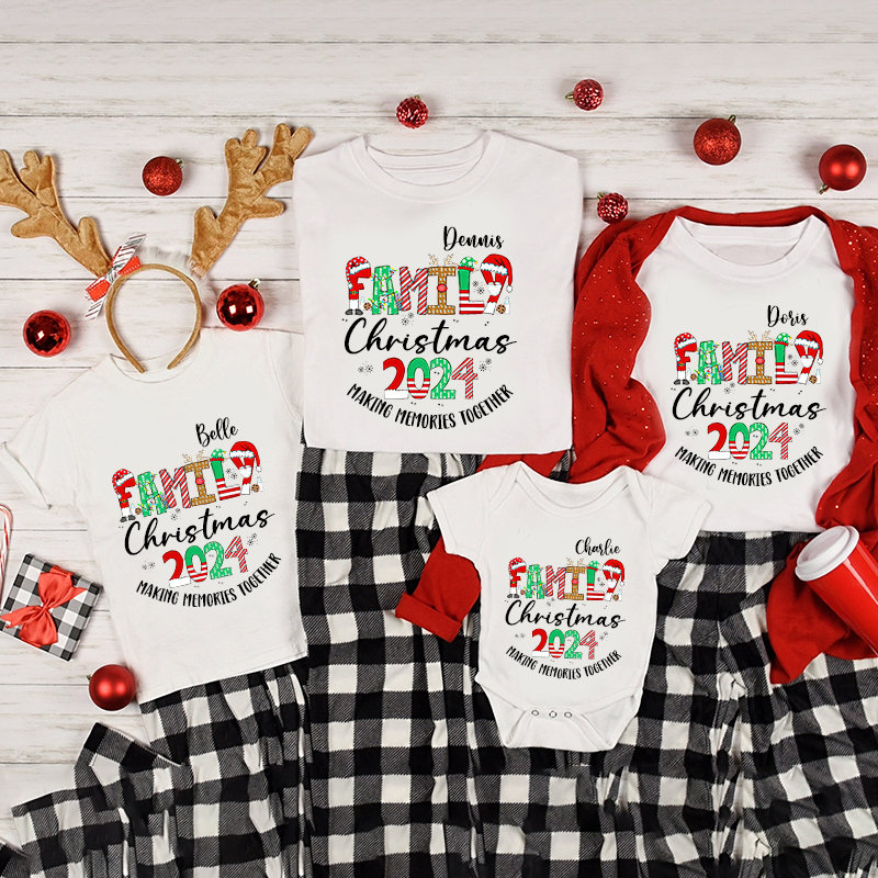 Personalized Family 2024 Making Memories Together T-Shirt| Match0414