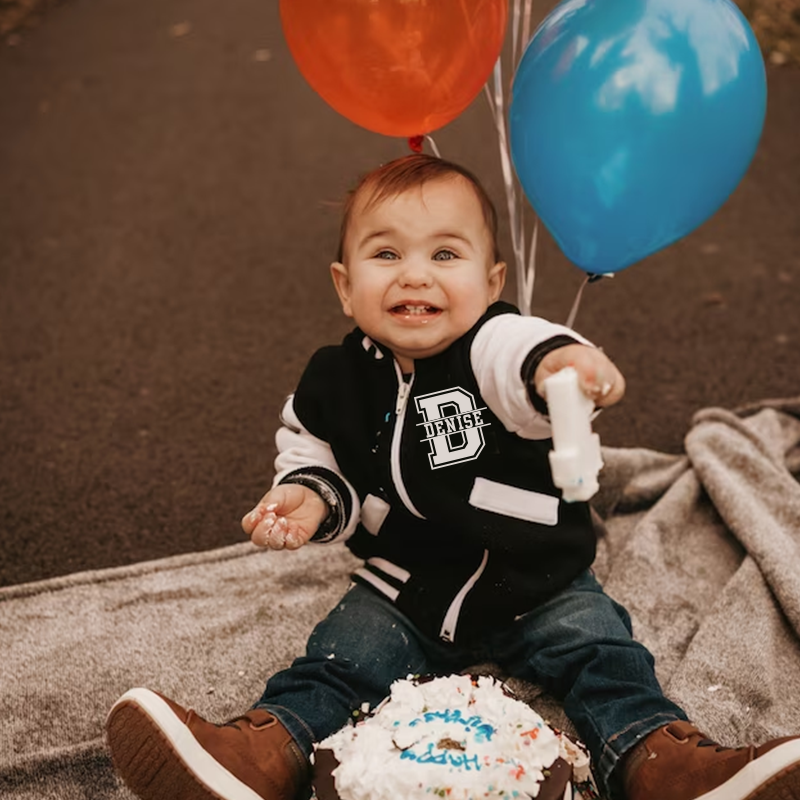 Personalized Kids Sports Initial Name Jacket| Cloth185