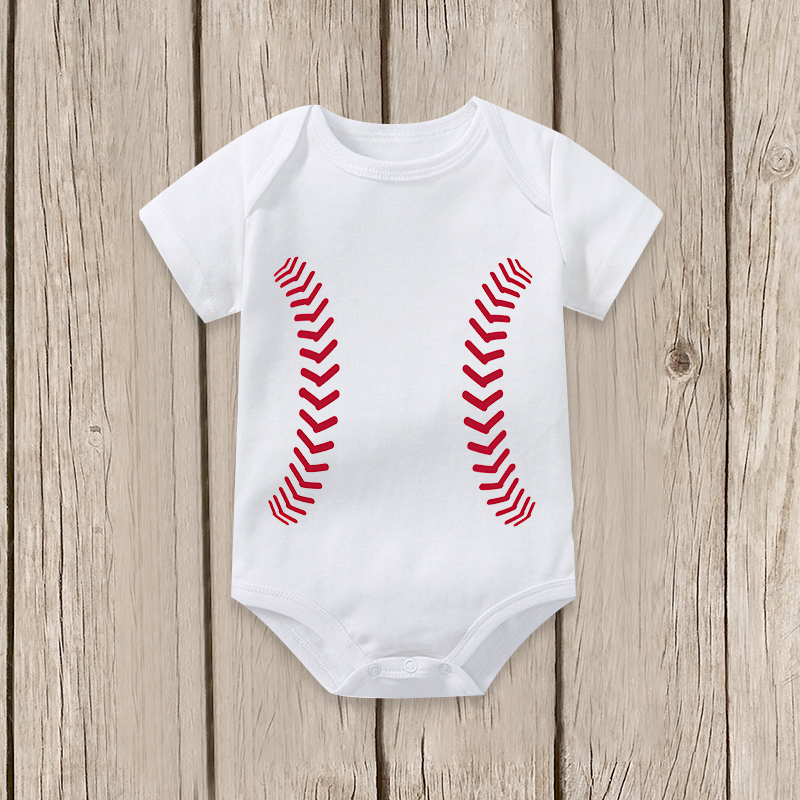 Personalized Baby Newborn Baseball Onesie| BBCloth36
