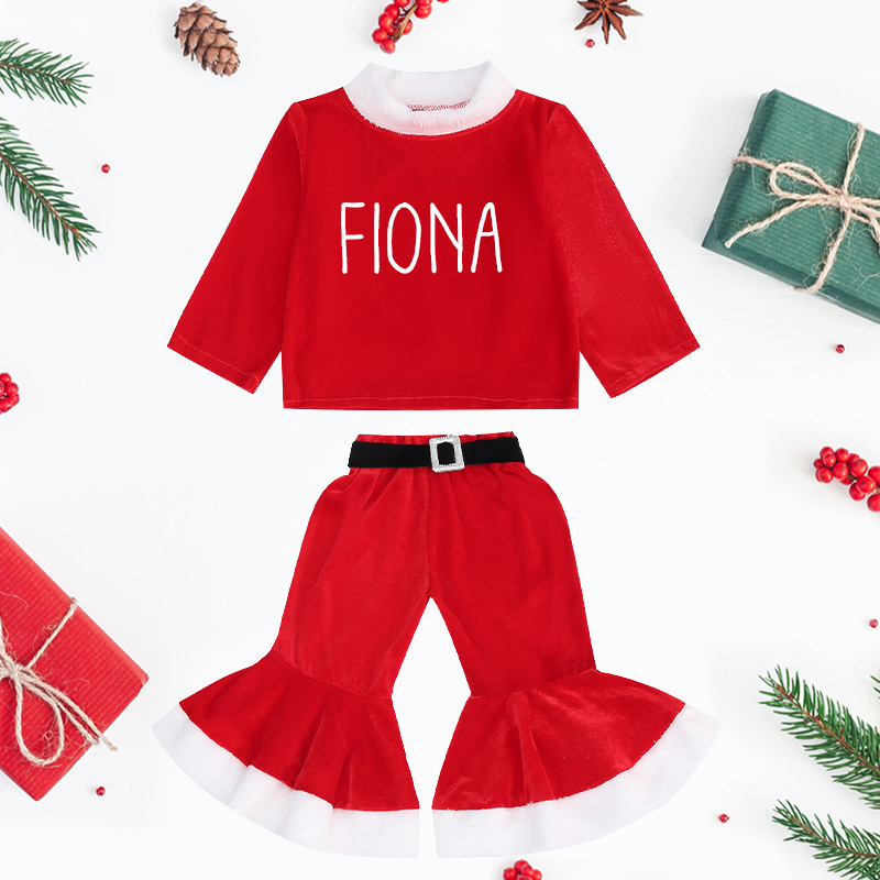 Personalized Kids Christmas Set| Cloth63