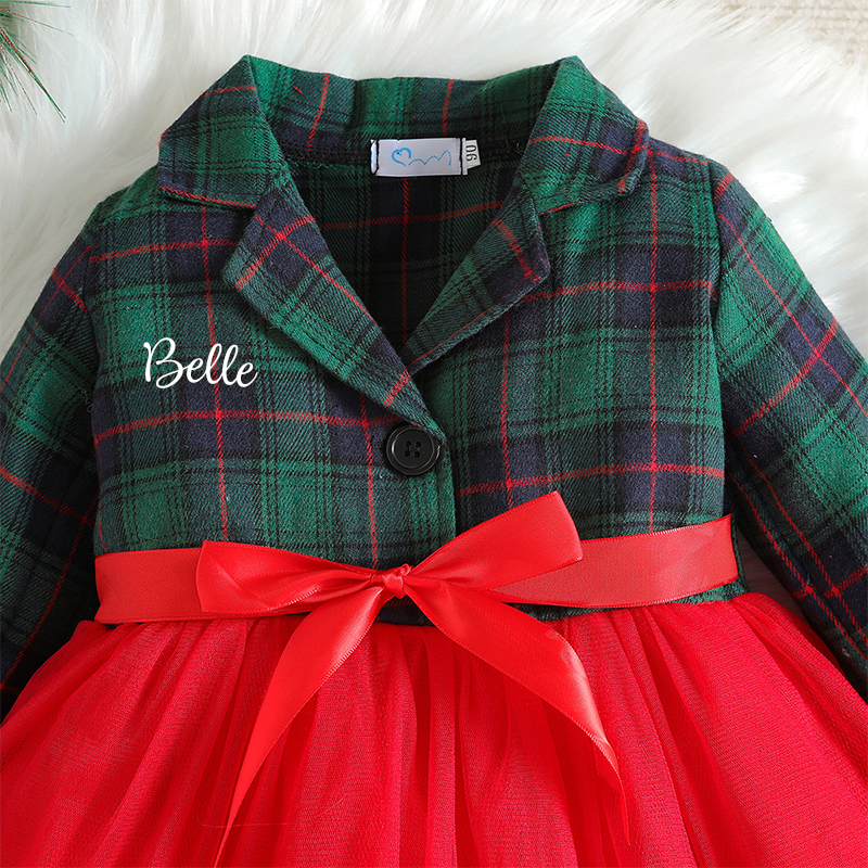 Personalized Girl Christmas Dress| Cloth69