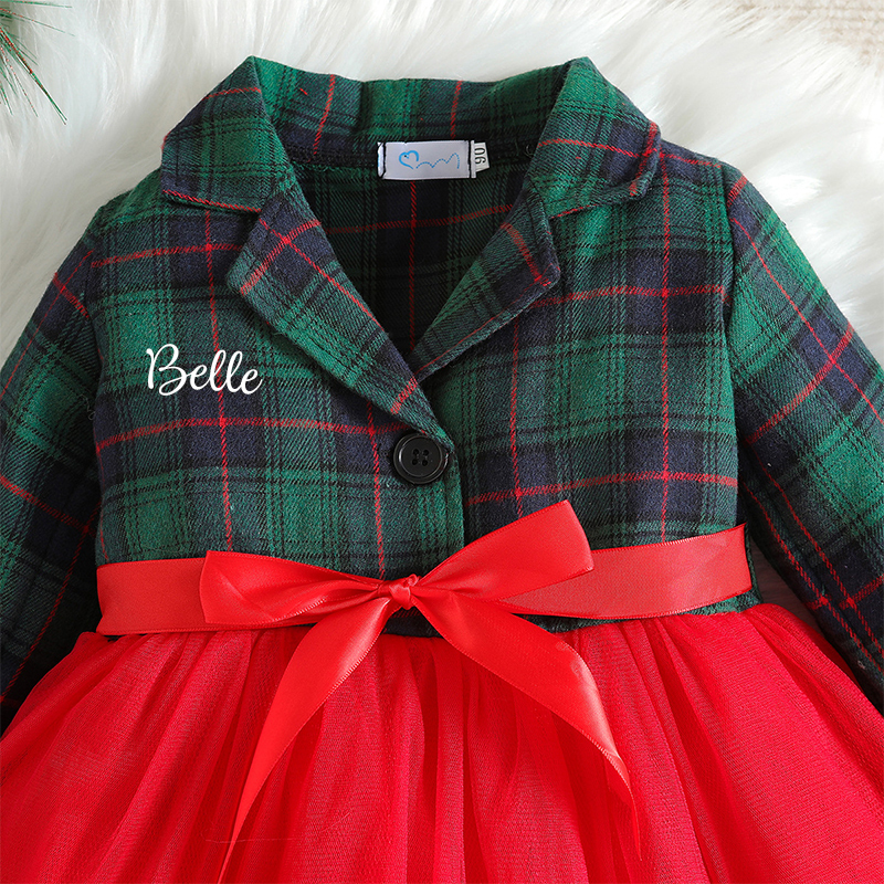 Personalized Girl Christmas Dress| Cloth69