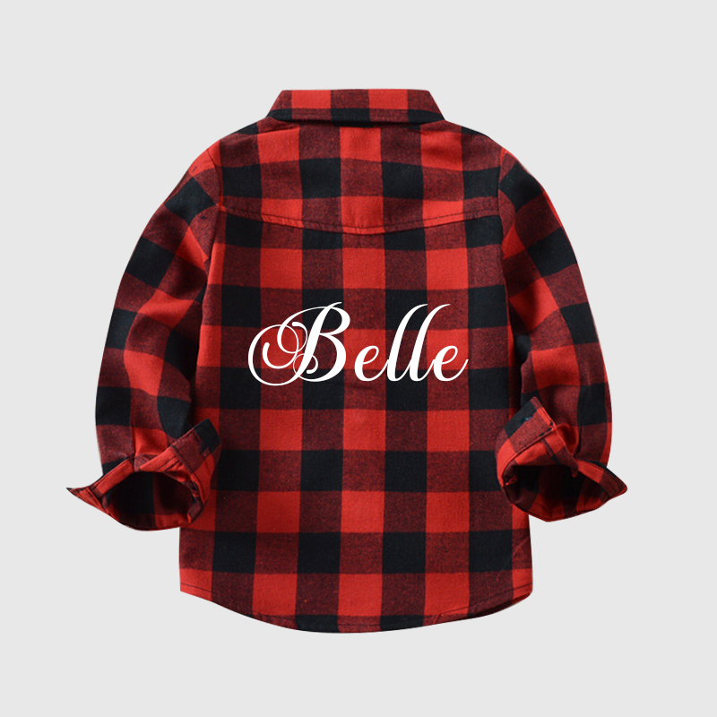 Personalized Kids Flannels Snuggly Jacket| Cloth86