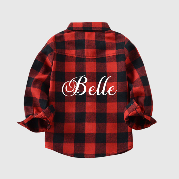 Personalized Kids Flannels Snuggly Jacket| Cloth86