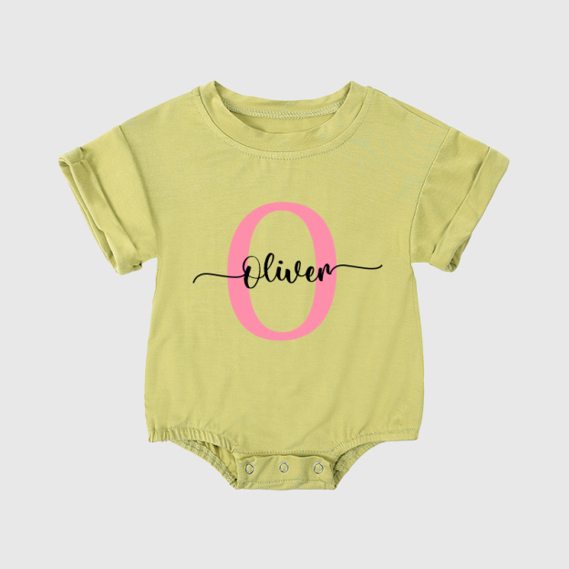 Personalized Baby Name Color Bubble Romper| BBCloth43