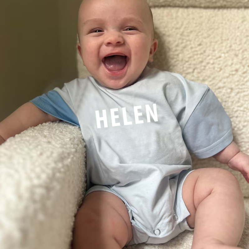 Personalized Baby Casual Cool Shirt Romper| BBCloth57