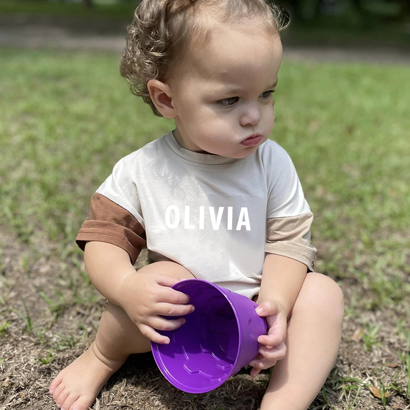 Personalized Baby Casual Cool Shirt Romper| BBCloth57