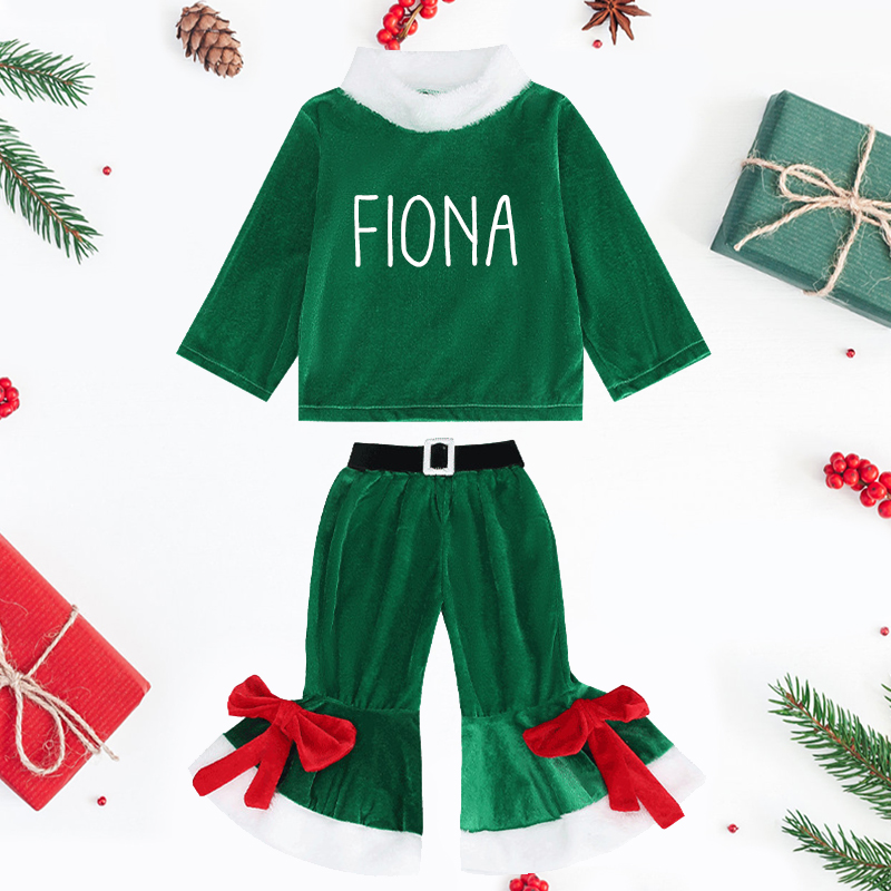 Personalized Kids Christmas Set| Cloth63