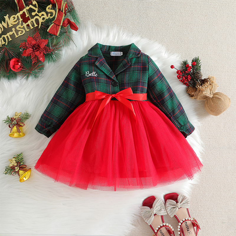 Personalized Girl Christmas Dress| Cloth69