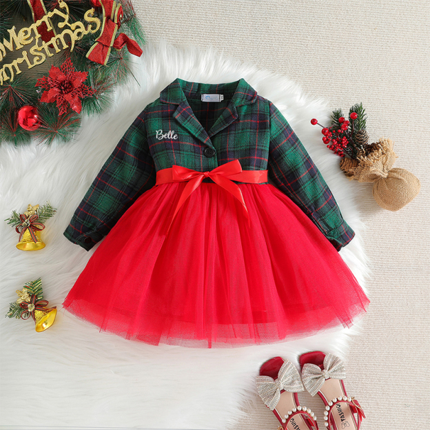 Personalized Girl Christmas Dress| Cloth69
