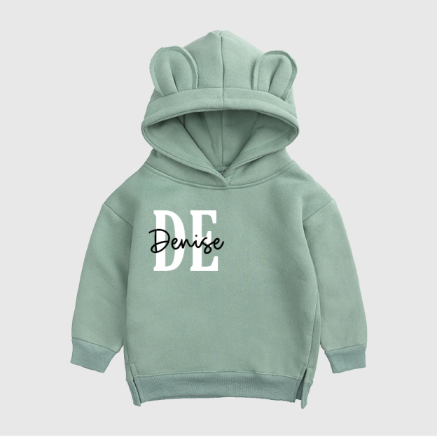 Personalized Kids Unisex Bear Hoodie| Cloth100