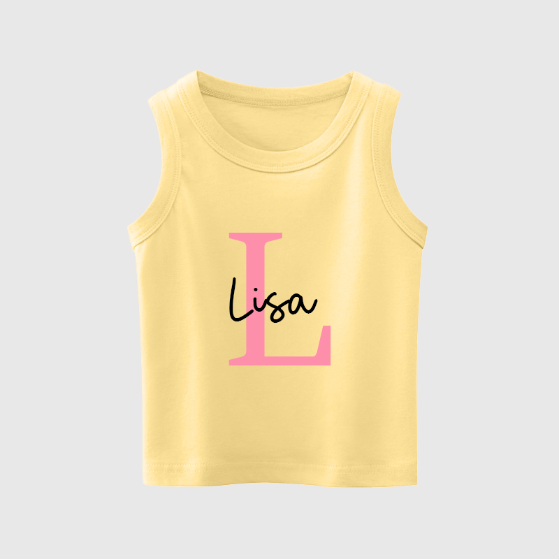 Personalized Kids Youth Initial Tank| Cloth140