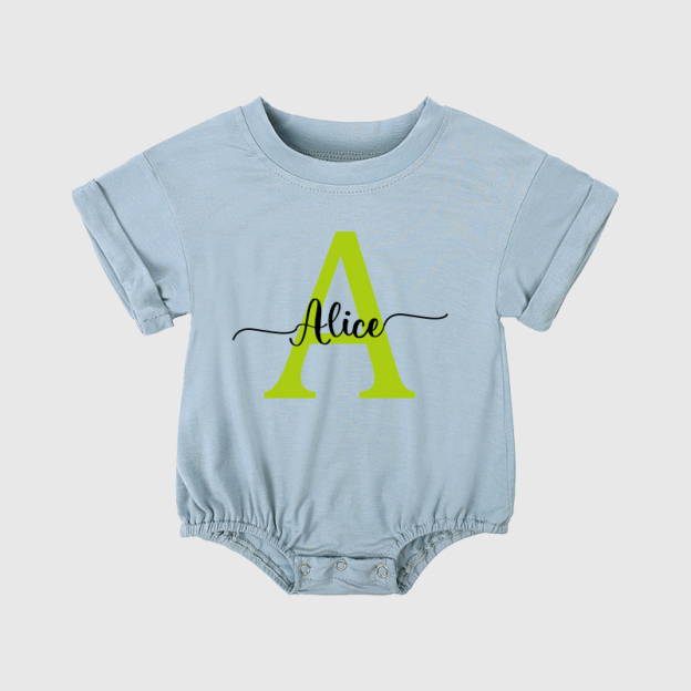 Personalized Baby Name Color Bubble Romper| BBCloth43