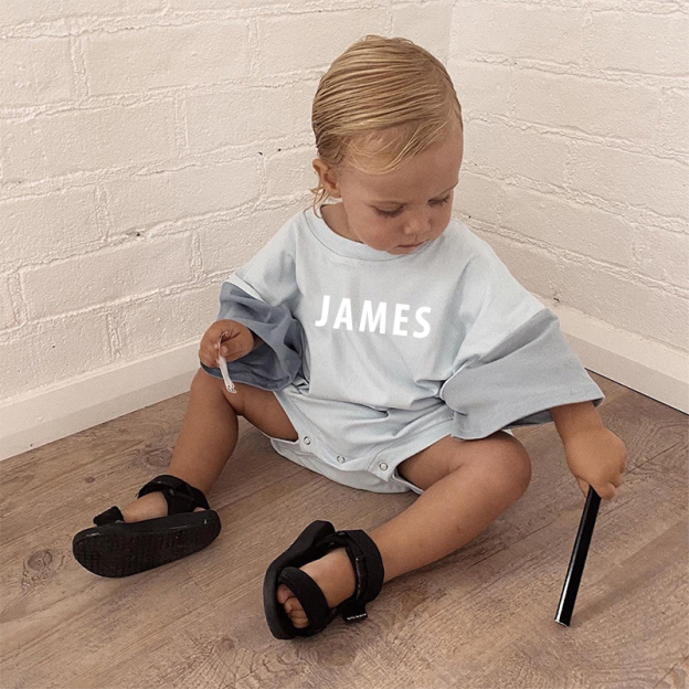 Personalized Baby Casual Cool Shirt Romper| BBCloth57