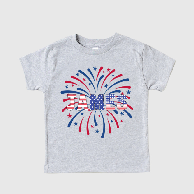 Personalized Kid 4th Of July Independence T-Shirt| Cloth1460