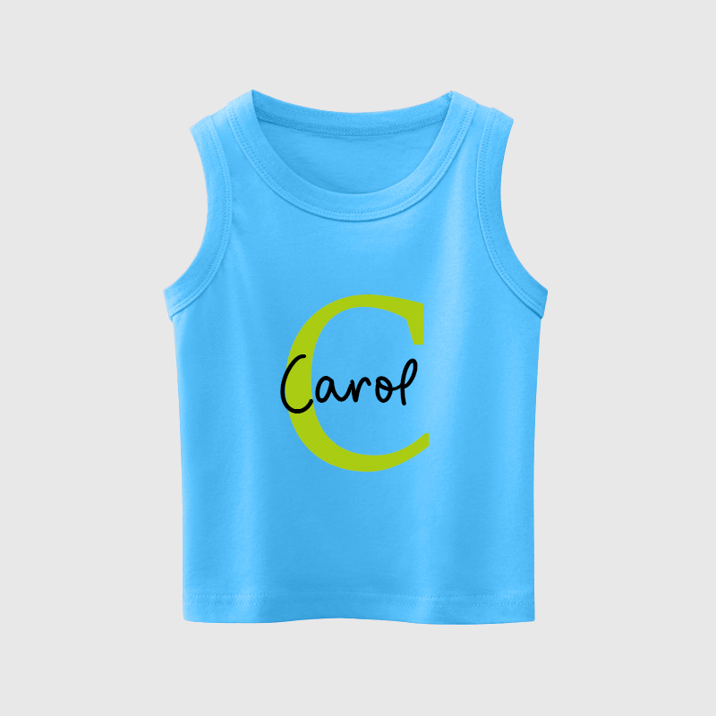 Personalized Kids Youth Initial Tank| Cloth140