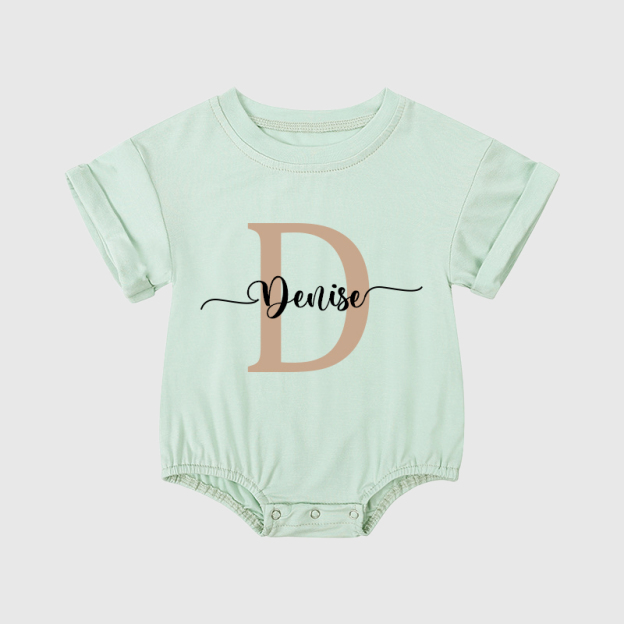 Personalized Baby Name Color Bubble Romper| BBCloth43