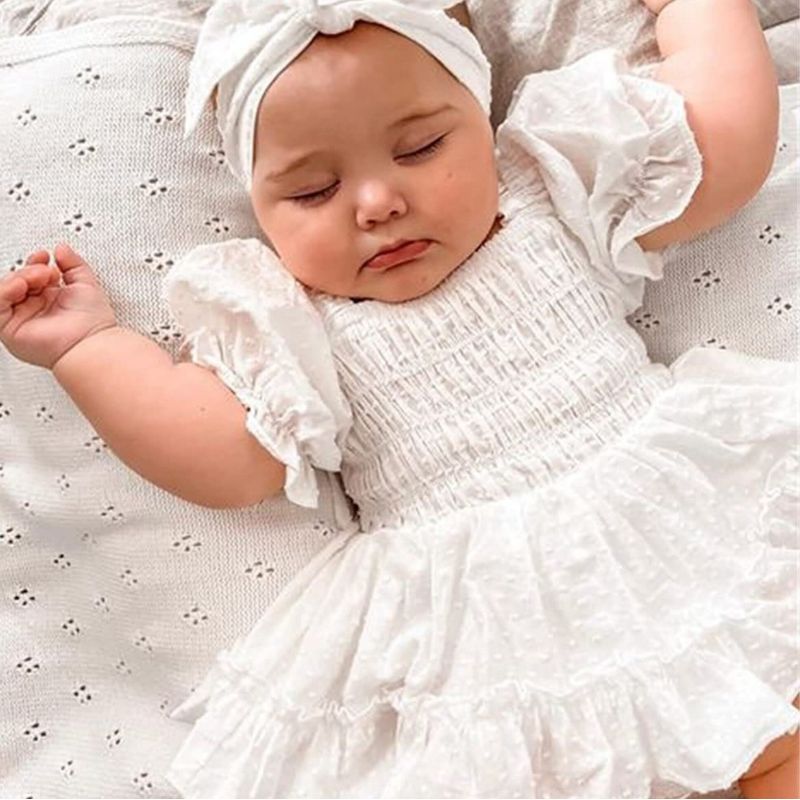Personalized Baby Hand Embroidered Romper Dress| BBCloth56