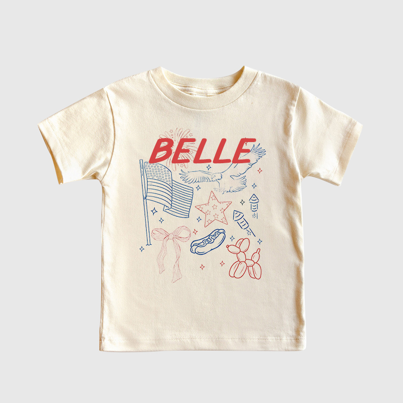 Personalized Kid 4th Of July Independence T-Shirt| Cloth1458