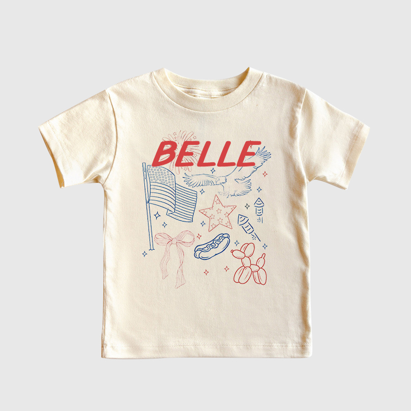 Personalized Kid 4th Of July Independence T-Shirt| Cloth1458