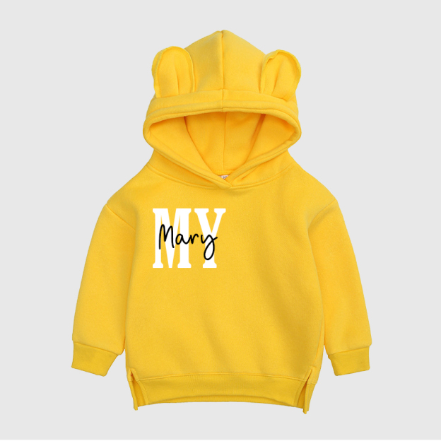 Personalized Kids Unisex Bear Hoodie| Cloth100
