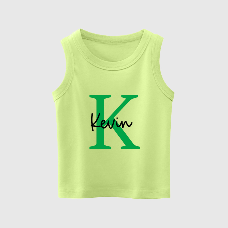 Personalized Kids Youth Initial Tank| Cloth140