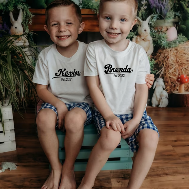 Personalised Daddy and Baby Matching T-shirt| | Match01