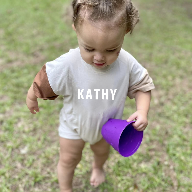 Personalized Baby Casual Cool Shirt Romper| BBCloth57