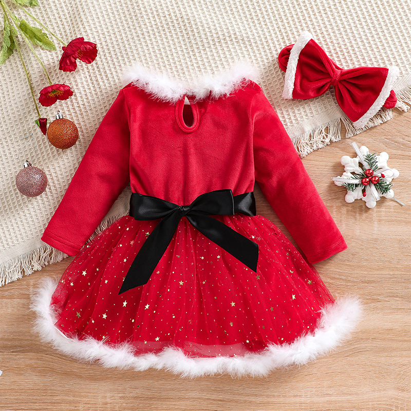 Personalized Girl Christmas Dress| Cloth64