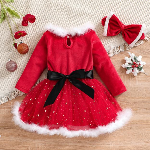 Personalized Girl Christmas Dress| Cloth64