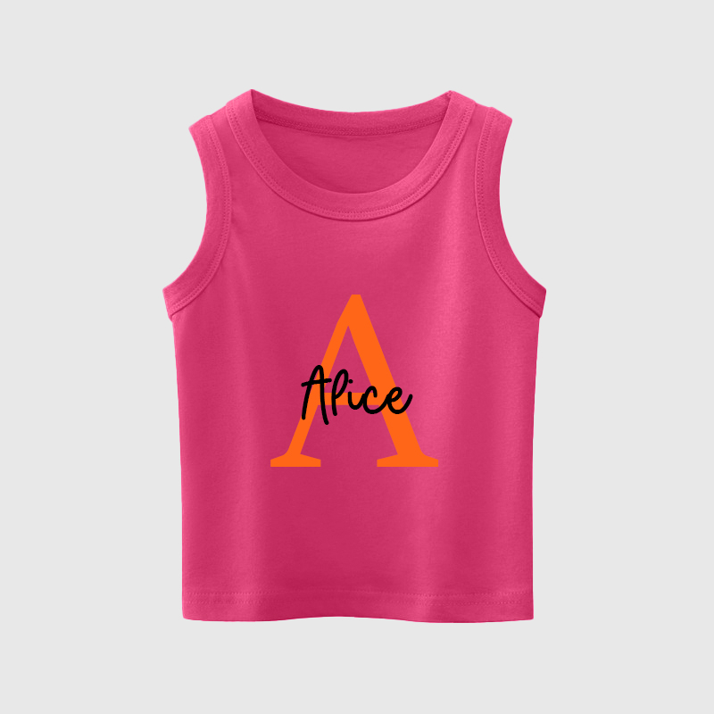 Personalized Kids Youth Initial Tank| Cloth140