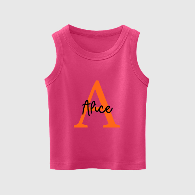 Personalized Kids Youth Initial Tank| Cloth140
