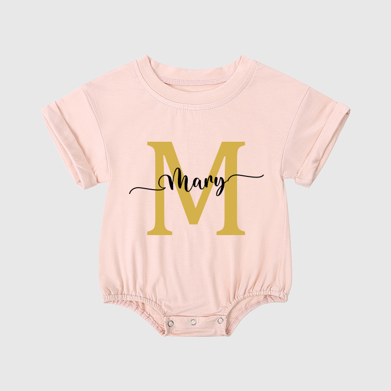 Personalized Baby Name Color Bubble Romper| BBCloth43