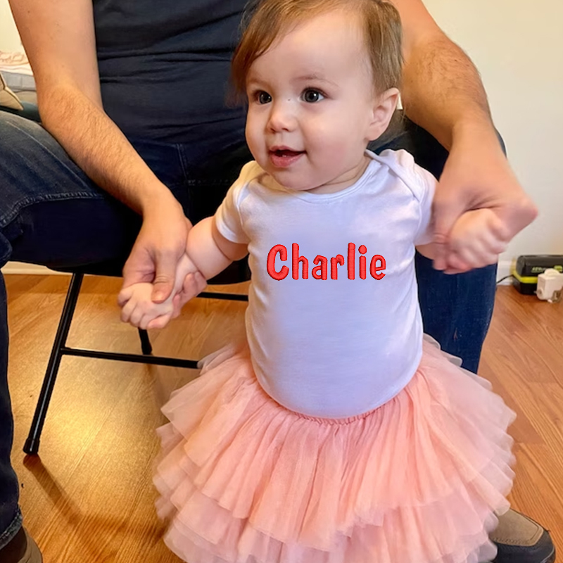 Personalized Baby Embroidered Cozy Onesie| BBCloth53
