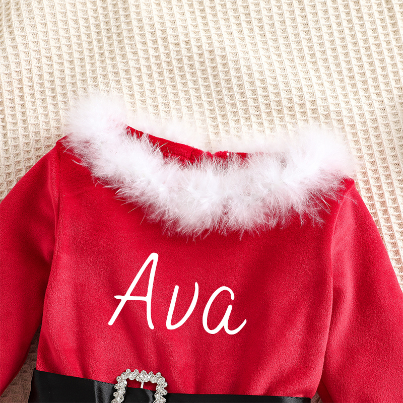 Personalized Girl Christmas Dress| Cloth64