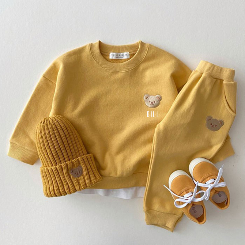 Personalized Kids Bear Sweatshirt Set| Cloth53