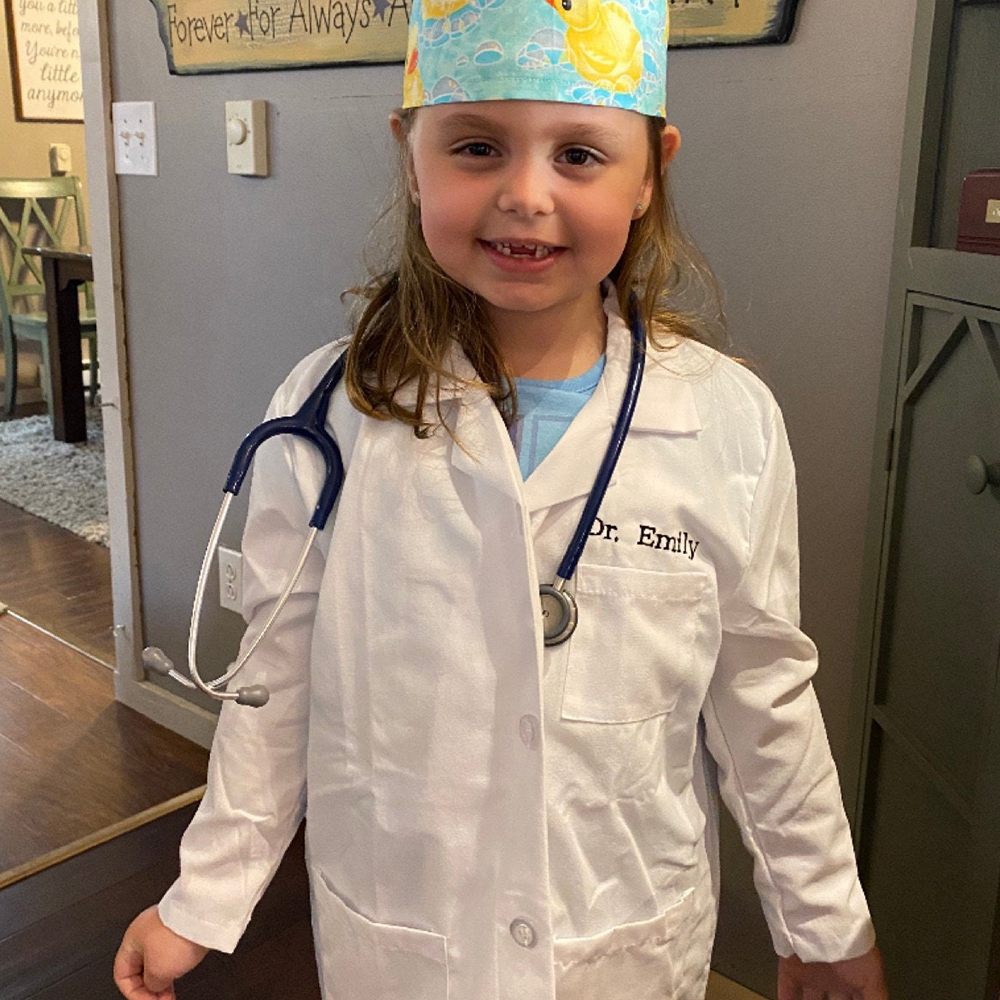Personalized Kids Embroidery Costume Doctor Coat | YESHalloween03