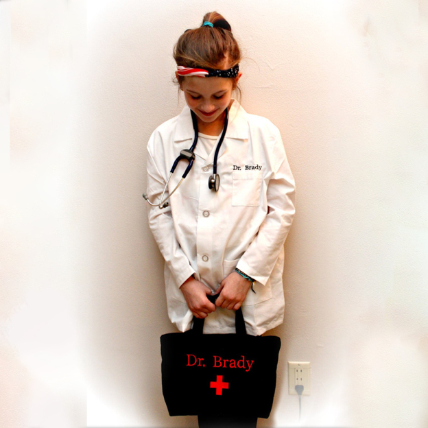 Personalized Kids Embroidery Costume Doctor Coat | YESHalloween03