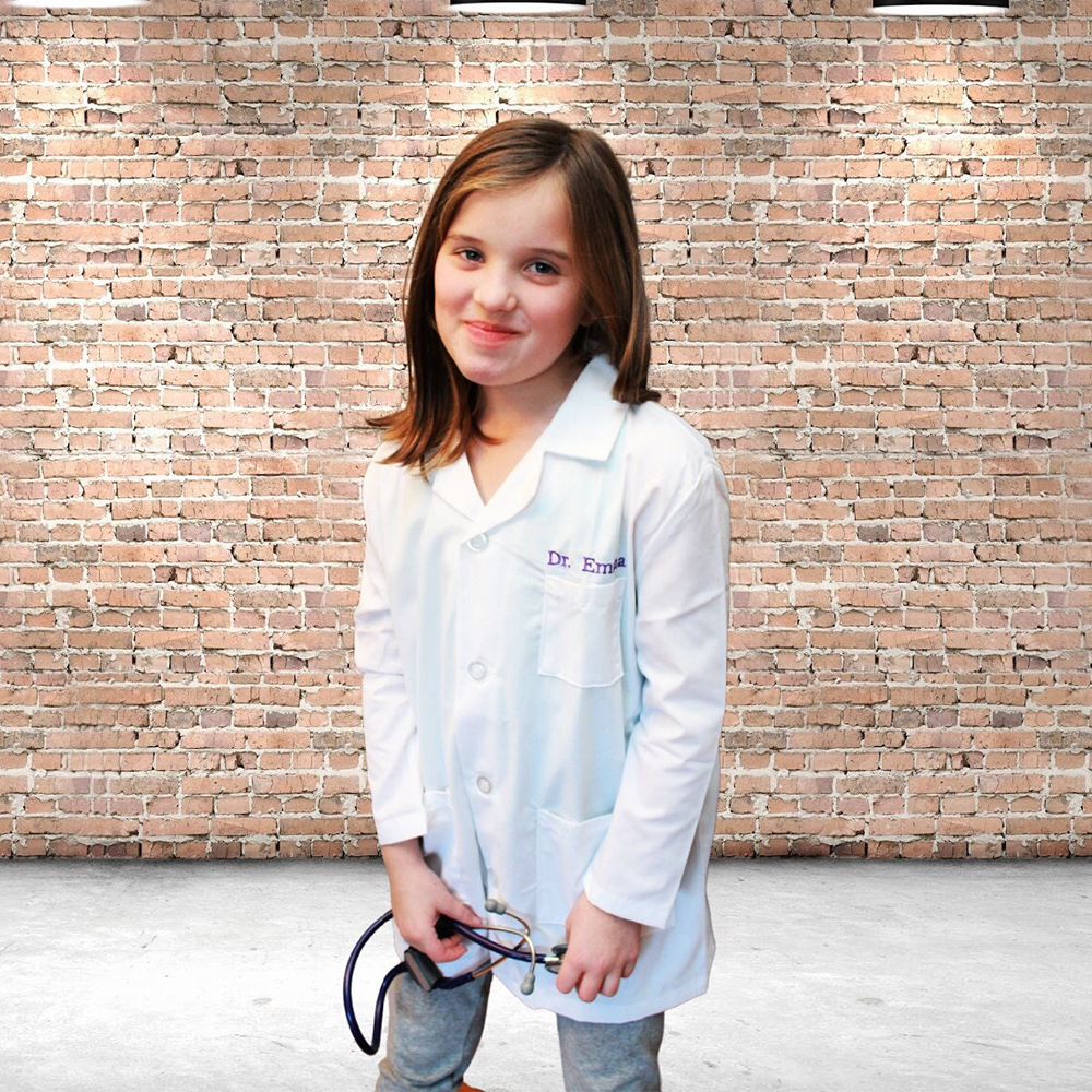 Personalized Kids Embroidery Costume Doctor Coat | YESHalloween03