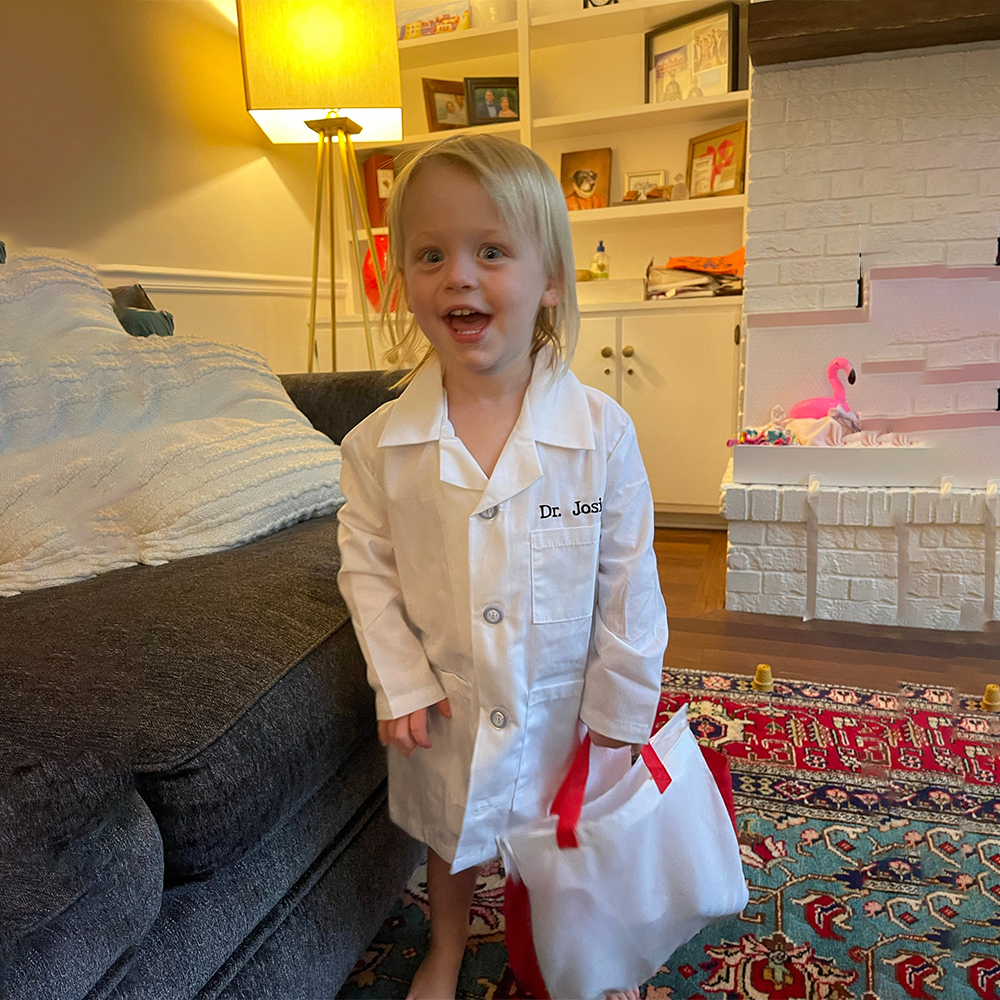 Personalized Kids Embroidery Costume Doctor Coat | YESHalloween03