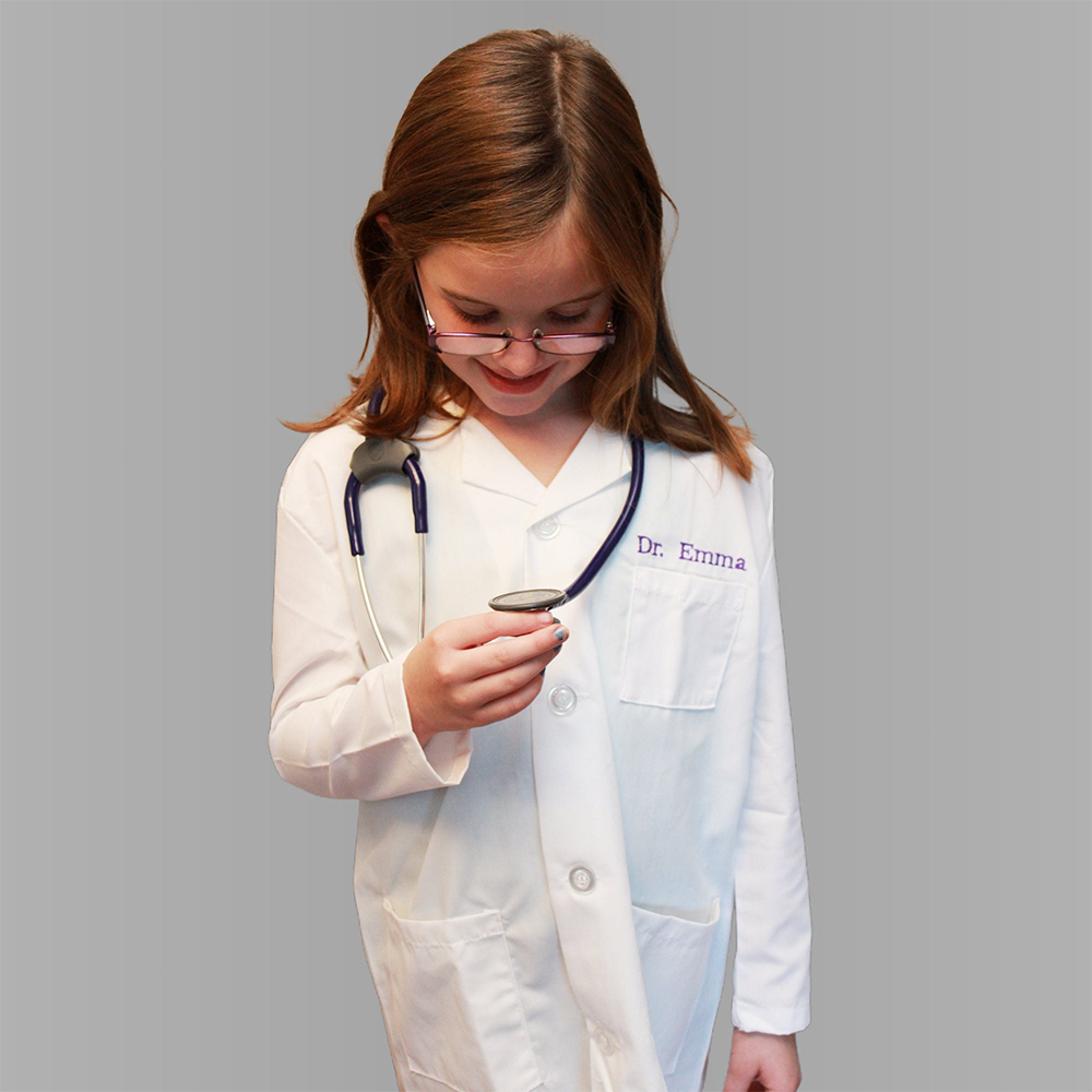 Personalized Kids Embroidery Costume Doctor Coat | YESHalloween03