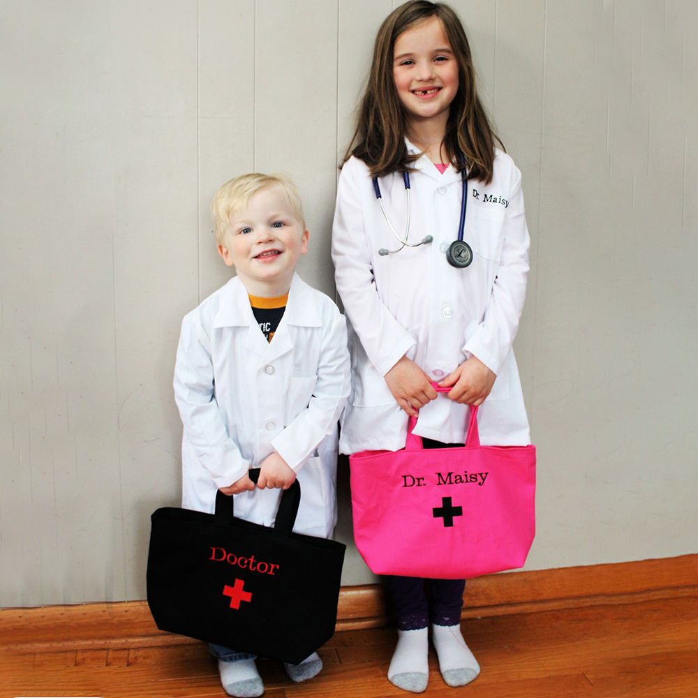 Personalized Kids Embroidery Costume Doctor Coat | YESHalloween03