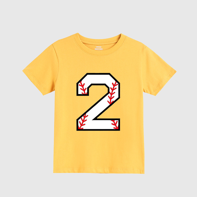 Personalized Kids Baseball Numbers T-Shirts| Cloth149