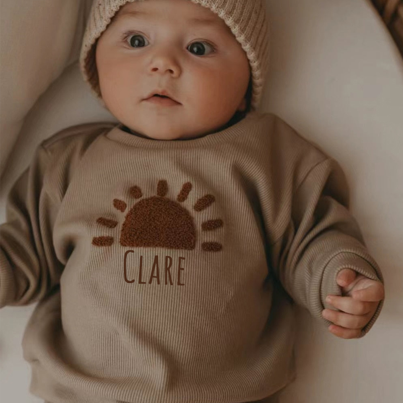 Personalized Kids Cozy Soft Sweatshirt  Set| Cloth49 (Beanie not included)