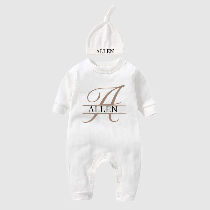 Personalized Baby Split Monogram Alphabet Going Home Sets| BBCloth52