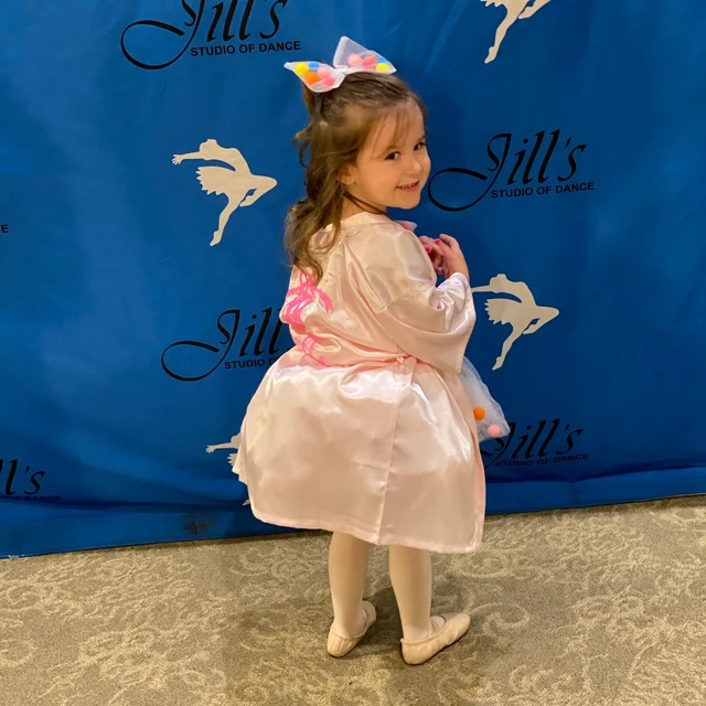 Personalized Girls Dance Party Silk Robe| Cloth160