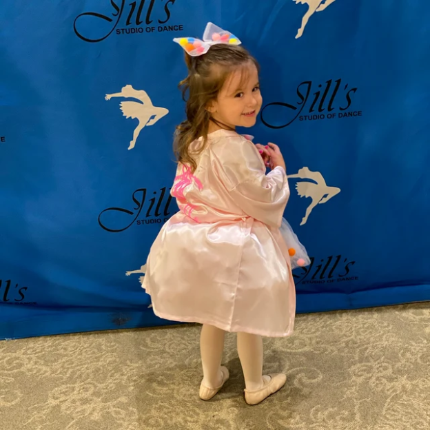 Personalized Girls Dance Party Silk Robe| Cloth160