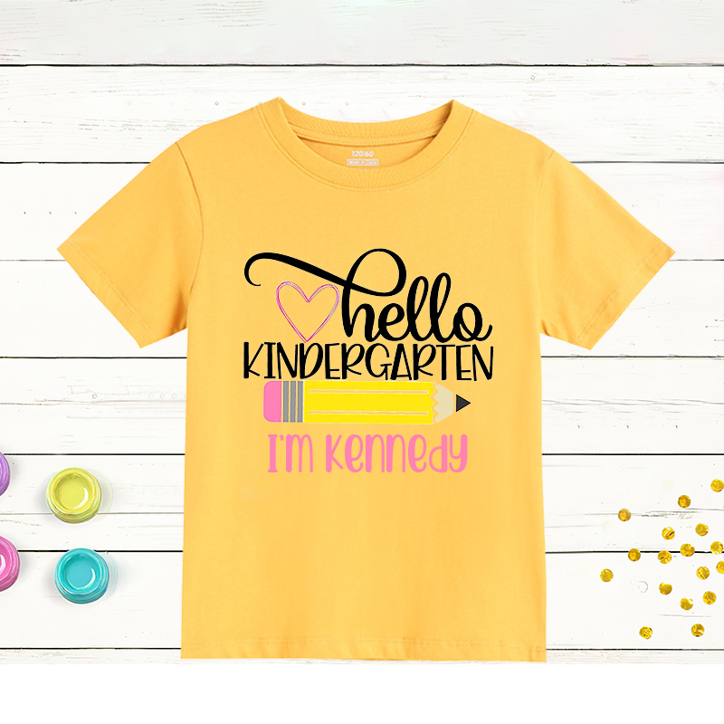 Personalized Kids First Day Of School T-Shirt| Cloth167