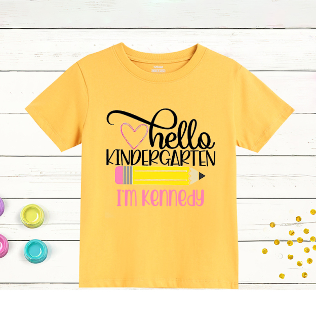 Personalized Kids First Day Of School T-Shirt| Cloth167