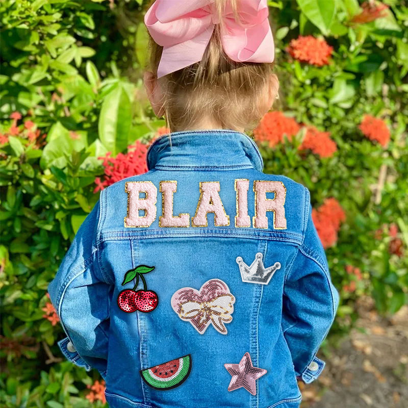 Personalized Kids Denim Patch Jacket| Cloth178